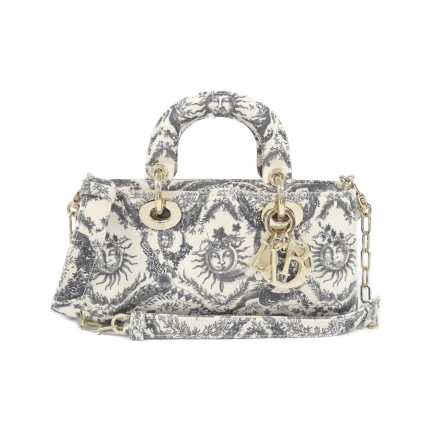 Christian DIOR TOILE DE JOUY SOLEIL Lady D-Joy Small M0613ODEL Bag