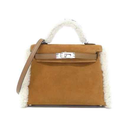 [New] HERMES Mini Kelly Plush MINI 084115CK Bag