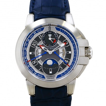 OCEAPC42WW001 Ocean by Retrograde Perpetual Calendar Automatic 42 | Introducing Harry Winston W201692