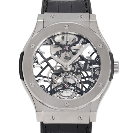 505.NX.0170.LR Classic Fusion Skeleton Tourbillon Limited to 99 pieces worldwide | Introducing Hublot W206331