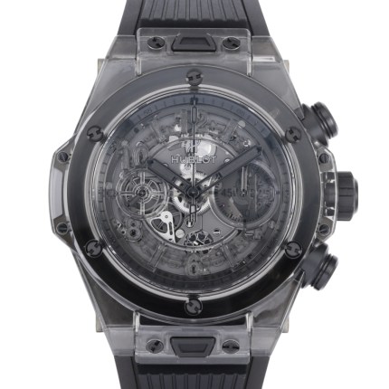 [USED]411.JB.4901.RT Big Bang Unico Sapphire All Black World Limited 500 Pieces | Introducing Hublot W230208