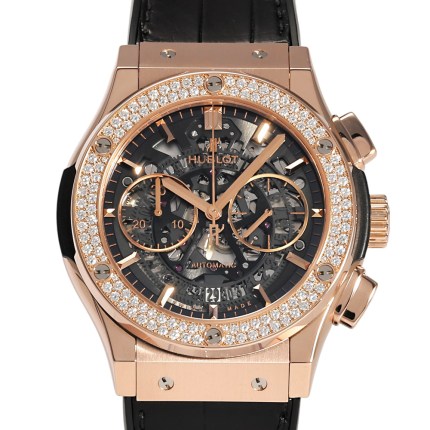 [USED]525.OX.0180.LR.1104 Classic Fusion Aero Chronograph King Gold Diamond | Introducing Hublot W245225
