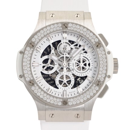 [USED]311.SE.2010.RW.1104.JSM12 Big Bang Aero Bang All White Diamond Japan Limited | Introducing Hublot W252647